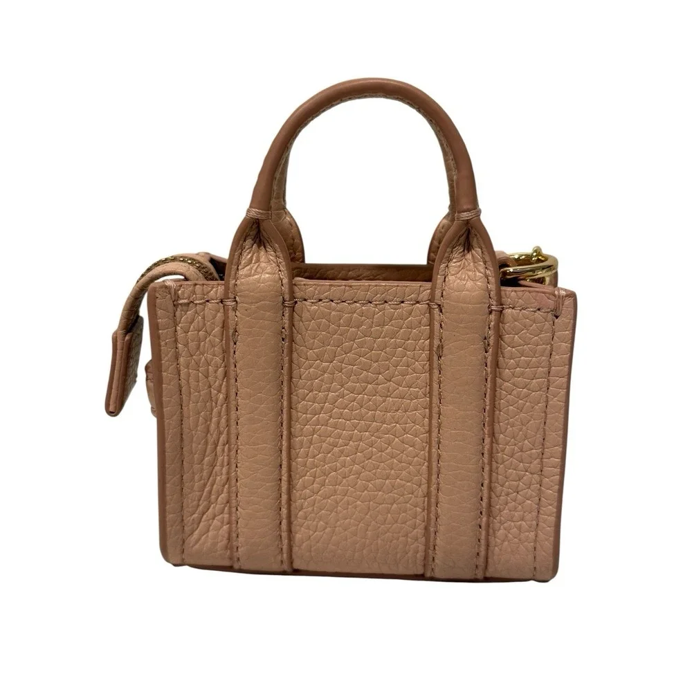 Marc Jacobs The Leather Nano Tote Bag Charm Rose